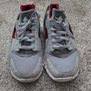 Nike Gray and Red Sneakers